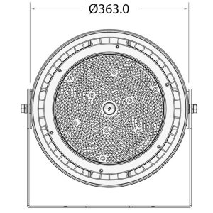 LED SMD Sportanlagen Flutlicht 5000K 500W 110° "dimmbar" kaltweiß