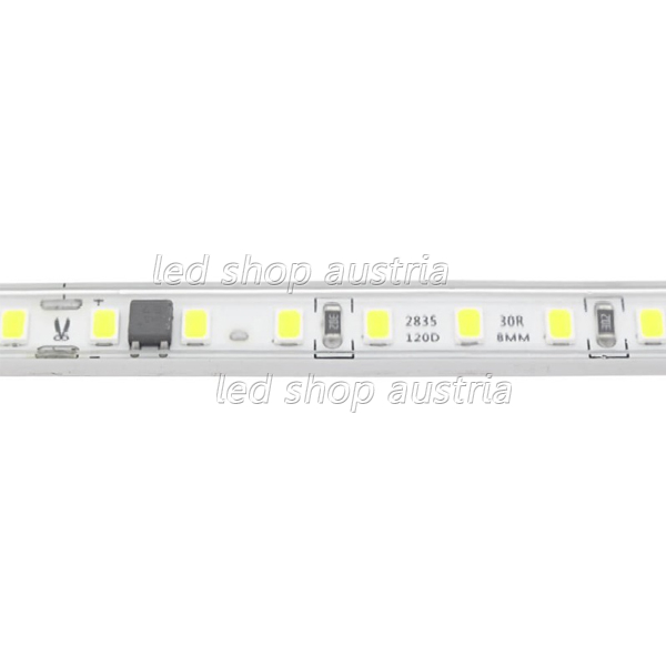 230V Outdoor LED Strip 9W/m 120 SMD 2835 1m kaltweiß