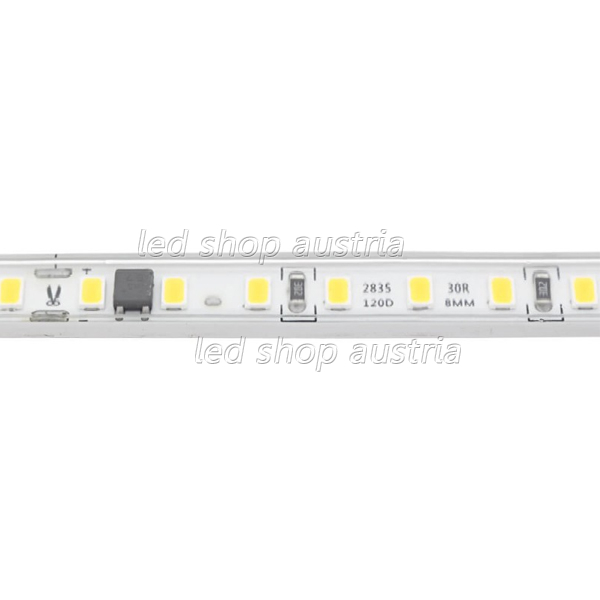 230V Outdoor LED Strip 9W/m 120 SMD 2835 1m neutralweiß