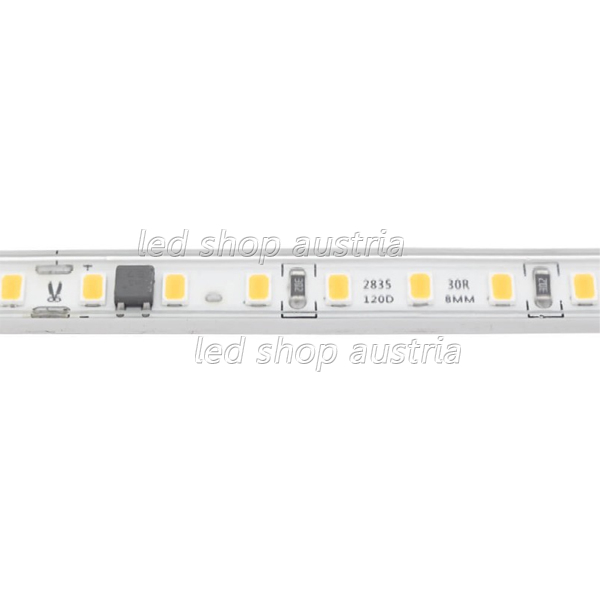 230V Outdoor LED Strip 9W/m 120 SMD 2835 1m warmweiß