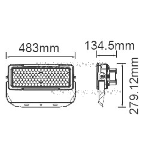 Premium SMD LED Fluter 250W 60° Abstrahlwinkel Samsung LED kaltweiß