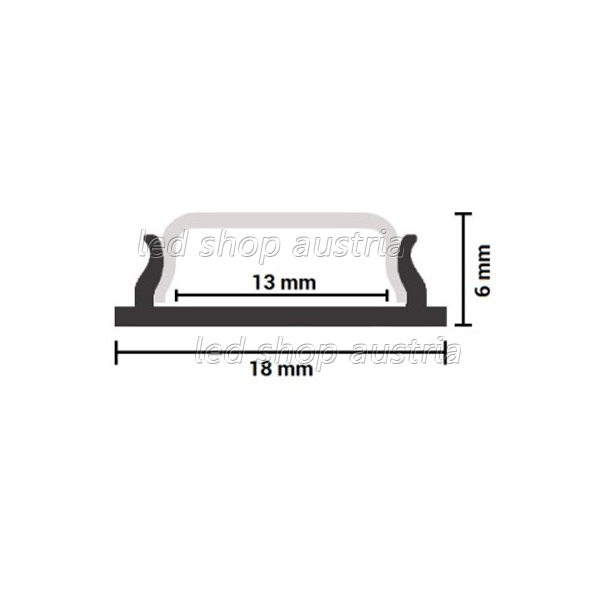 LED Profil ALU MICRO 2000mm