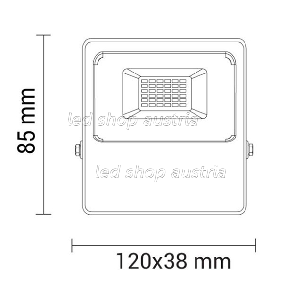 RGB LED Fluter 10W dimmbar inkl. IR Fernbedienung