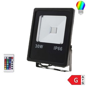 RGB LED Fluter 30W dimmbar inkl. IR Fernbedienung