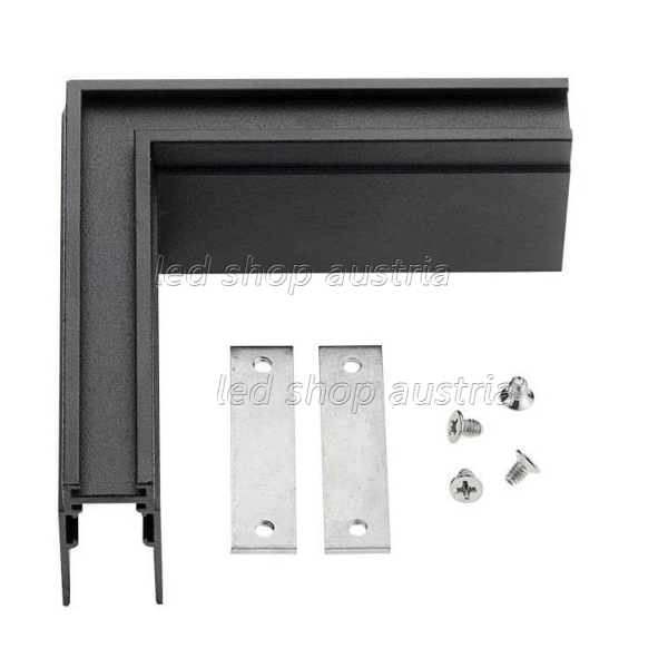 Eckstück Aufbau für 48V Stromschiene Magnetic Line R15 schwarz