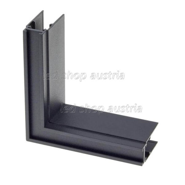 Eckstück Aufbau für 48V Stromschiene Magnetic Line R15 schwarz