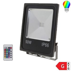 RGB LED Fluter 50W dimmbar inkl. IR Fernbedienung