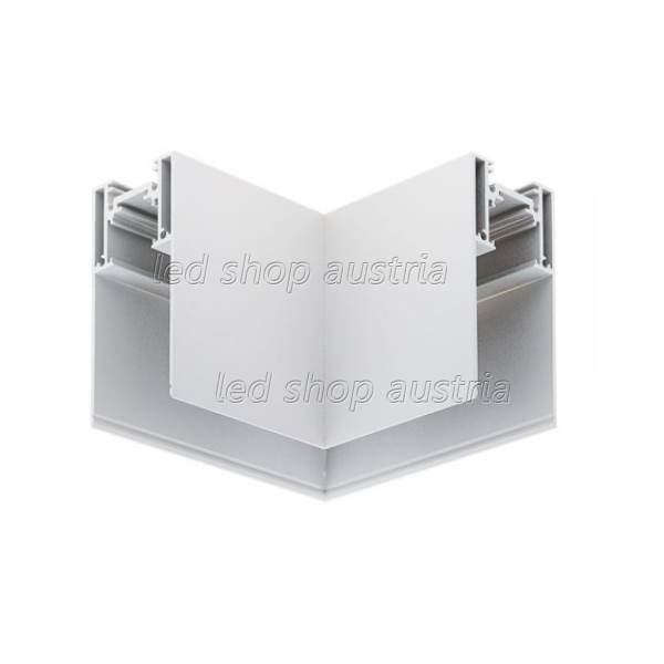 Eckstück für 48V Stromschiene R35 Magnetic Line für Direktmontage weiß