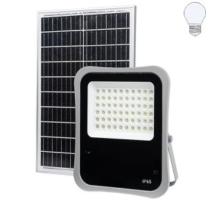 LED SMD Fluter SOLAR 30W 2400LM inkl. SOLAR Panel und FB