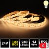 LED Strip 24V 14W/m 1808SMD 240LED/m CRI >97 5m Rolle selbstkl. warmweiß