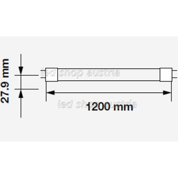 120cm T8 "Retrofit" LED SMD Röhre 2250LM 18W Samsung LED