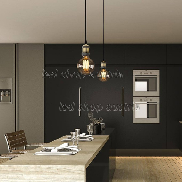LED Pendelleuchte Vintage E27 Bronze OP