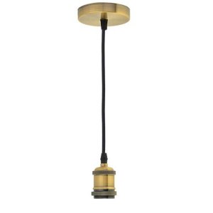 LED Pendelleuchte Vintage E27 Messing OP