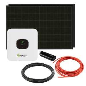 Balkonkraftwerk Growatt MIC 750 0,75kW mit 800W Solarpanel