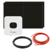 Balkonkraftwerk 800W Growatt MIC 600 0,6kW mit Solarpanel + Halterung Systemsteckdose Set