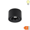 10W LED Deckenstrahler schwarz warmweiß