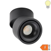 12W LED Deckenstrahler schwenkbar schwarz warmweiß
