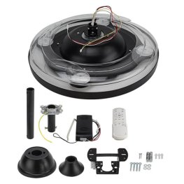 36W LED Deckenventilator slim schwarz CCT