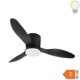 18W LED Deckenventilator schwarz CCT