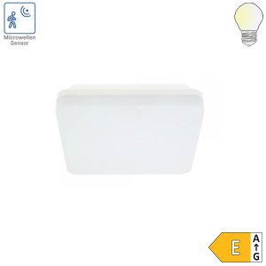 LED Aufbauleuchte 18W quadratisch mit Bewegungsmelder IP54 CCT