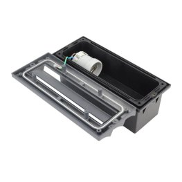 Wandleuchte mit E27 Fassung grau IP54