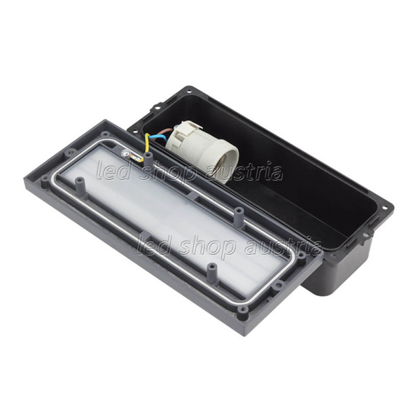 (Bild für) Wandleuchte mit E27 Fassung grau V2 IP54