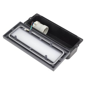 Wandleuchte mit E27 Fassung grau V3 IP54