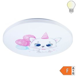 65W LED Kinderzimmerleuchte PINK KITTY Farbwechsel