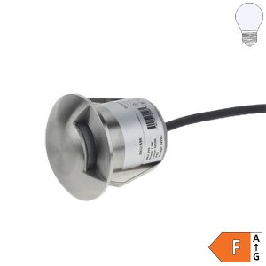 1.3W LED Bodeneinbauleuchte Side-Effekt Inox 24V IP68 kaltweiß