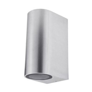 LED Außen- Wandleuchte 2x GU10 Zylinder UP/DOWN Edelstahl