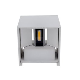 12W LED Außen- Wandleuchte quadratisch Up-Down weiß warmweiß