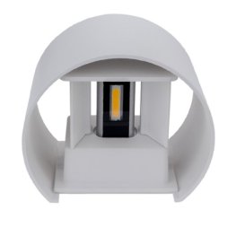 6W LED Außen- Wandleuchte halbrund Up-Down weiß neutralweiß