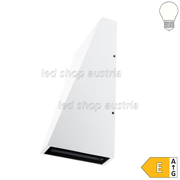 (Bild für) 6W LED Außen- Wandleuchte Trapez Up-Down weiß neutralweiß