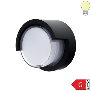 15W LED Außen- Wandleuchte Rund "Down" warmweiß
