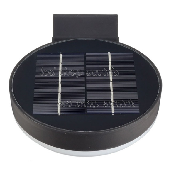 (Bild für) 6W LED Solar Wandleuchte mit PIR Sensor schwarz IP44 kaltweiß