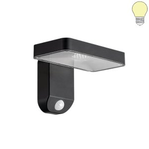 9W LED Solar Wandleuchte rechteckig IP44 warmweiß