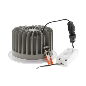 40W LED Downlight rund 60° inkl. Trafo TÜV kaltweiß