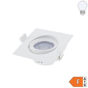7W LED SMD Downlight quadratisch schwenkbar inkl. Trafo kaltweiß