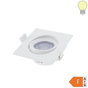 7W LED SMD Downlight quadratisch schwenkbar inkl. Trafo warmweiß