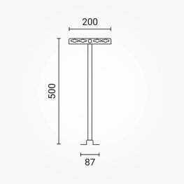 Ausleger- Arm für LED Fluter bis 50W