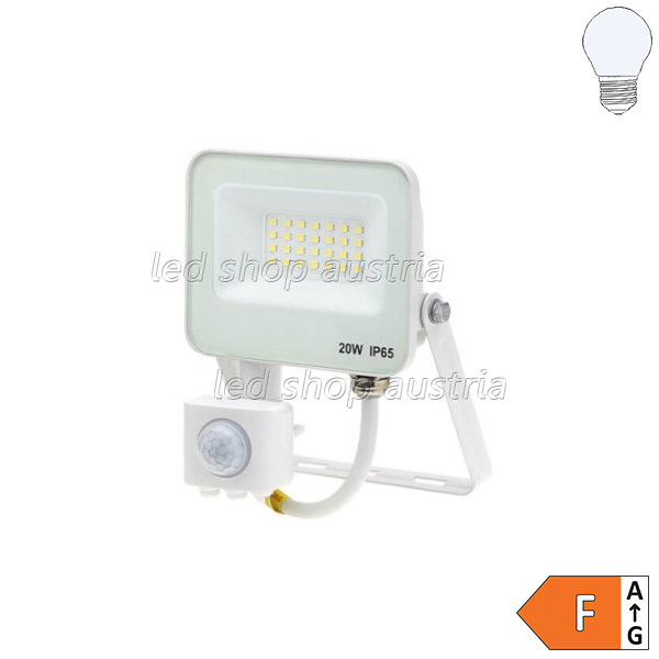(Bild für) LED SMD Fluter mit Bewegungsmelder 120° weiß 20W kaltweiß
