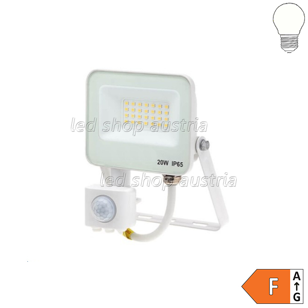 (Bild für) LED SMD Fluter mit Bewegungsmelder 120° weiß 20W neutralweiß