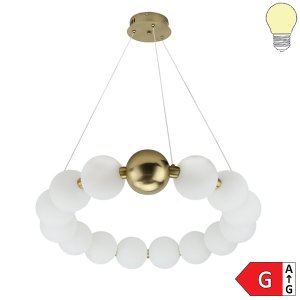 27W LED Pendelleuchte Warmweiß Messing Ø60cm