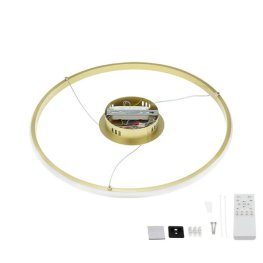 30W LED CCT Pendelleuchte dimmbar gold gebürstet Ø50cm