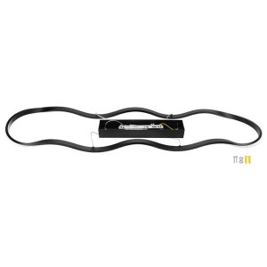 24W LED Pendelleuchte warmweiß schwarz oval