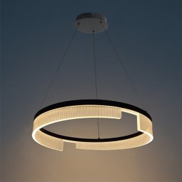 23W LED Pendelleuchte schwarz warmweiß