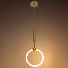 11W LED Pendelleuchte Messing Warmweiß
