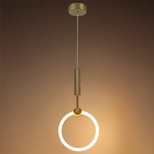 11W LED Pendelleuchte Messing Warmweiß