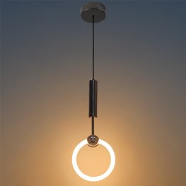 10W LED Pendelleuchte schwarz Warmweiß