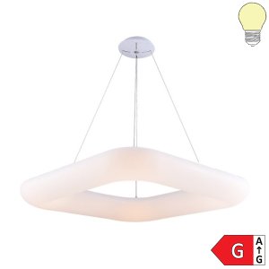 50W LED Home/Office Hängeleuchte quadratisch warmweiß